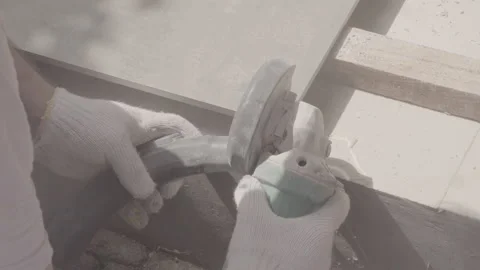 4k-24p.ceramic cutting Video stock 135117566