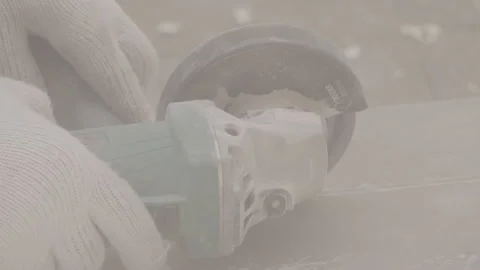 4k-24p.Clouse-up. Ceramic cutting Video stock 135174538