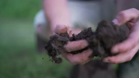 4K 25 fps close up man showing dirt Stock Footage 171130366