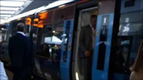 4k 25fps man standing on the train Stock Footage 120171146