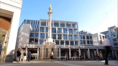 4k 25fps paternoster square timelapse Stock Footage 120171229