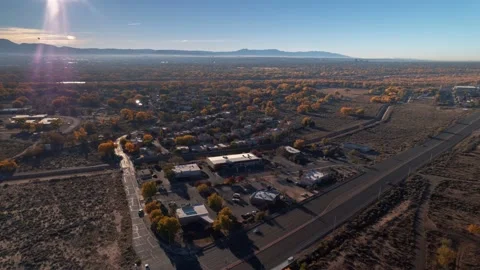 4k 30fps aerial drone hyperlapse of the Coors intersection in Albuquerque Stock Footage 220681589