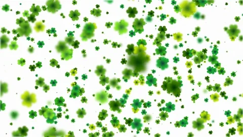 (4K 30fps) Saint Patrick's Day abstract white background. Stock Footage 104525739