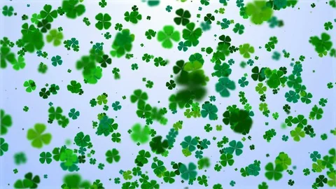 (4K 30fps) Saint Patrick's Day abstract blue background. Stock Footage 104525762