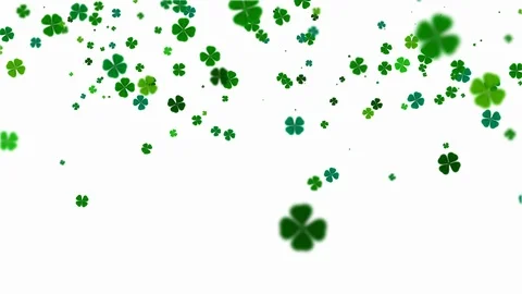 (4K 30fps) Saint Patrick's Day abstract white background. Stock Footage 104525846