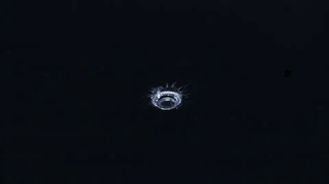 4K 30fps, Water Drop making ripple, Slow Motion Stock Footage 55532119