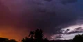 4K 30p Dramatic sunset colored sky day to night powerful lightning time lapse 4k or 4k+ Resolution