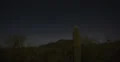 4K 30p Night sky behind mountains and Saguaro Cacti - Saguaro and planes 4k or 4k+ Resolution