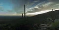 4K 30p slider time lapse of Saguaro cactus ridge with sun setting and clouds 4k or 4k+ Resolution