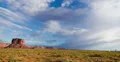 4K 30p Storm cloud forms over monument valley from the south with wild horses 4k or 4k+ Resolution