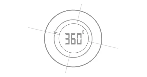 4K 360 Degree, Digital Animation |Loopable Stock Footage 108560252