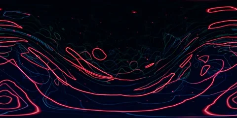 4K 360 Vr String Theory Stock Footage 133053770