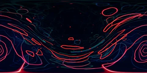 4K 360 Vr String Theory 03 Stock Footage 133063254