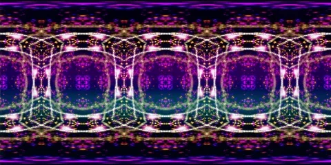 4K 360 VR video animation abstract background shining particles and light waves Vidéo 105450722