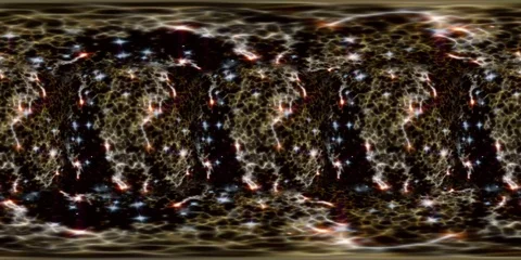 4K 360 VR video animation abstract background shining particles and light waves Vídeo Stock 105450898