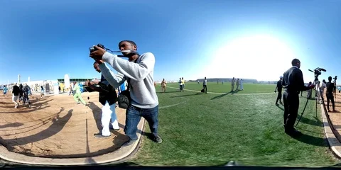 4K 360VR of the Somaliland Marathon Video stock 86284828
