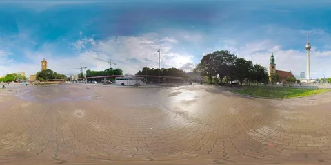 4K 360VR video Germany Berlin architecture landmarks 360 vr. Video stock 106189461