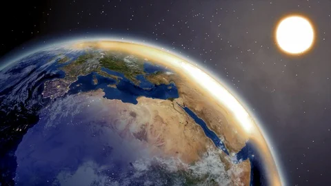 4K 3840. animate graphic global warming Stock Footage 121731995