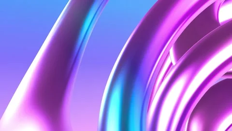 4K 3D abstract iridescent wavy holographic colorful rainbow neon fluid wallpaper Vídeo Stock 317133557