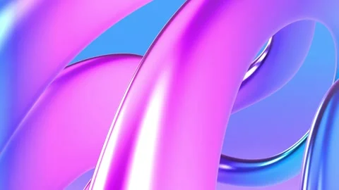 4K 3D abstract iridescent wavy holographic colorful rainbow neon fluid wallpaper Vídeo Stock 317133568