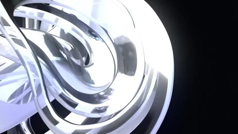 4K 3D abstract silver-shaped phone looping desktop wallpaper animation. Fut.. Video stock 317133526