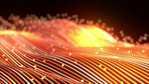 4k 3d abstract wavy curvy stripe lines desktop wallpaper background modern tech Stock Footage 317133777
