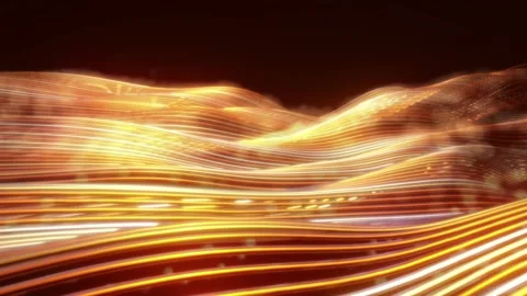 4k 3d abstract wavy lines background element, neon curved dynamic elegant glow 動画素材 317133139