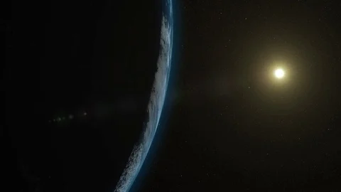 4k 3d animation planet earth Africa satellite imagery from NASA Video stock 90397977