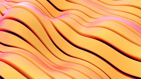 4k 3D animation of stripes converted into a single wavy surface Stock Footage 130269211