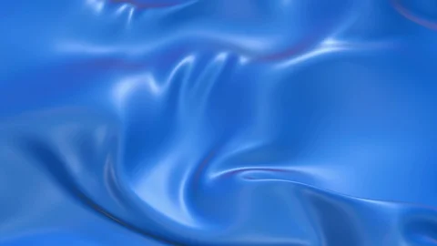 4k 3D animation of wavy blue cloth surface that forms ripples like in fluid Stock Footage 125900410