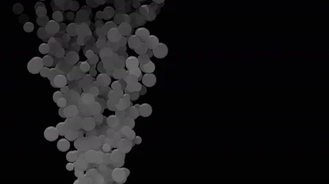 4k 3d bubbles grey scale techy motion background Stock Footage 49754166