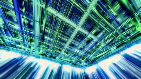 4k 3d Cube Maze Motion Background Stock Footage 328714942