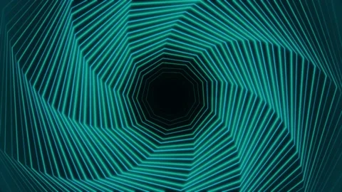  4K 3D dimension Blue Line Lights Loop Background Stock Footage 161489825