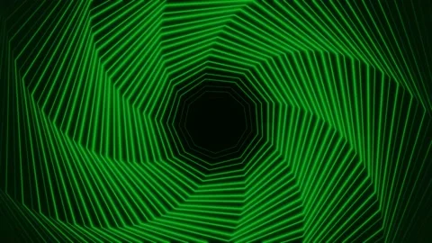  4K 3D dimension Green Line Lights Loop Background Stock Footage 161489788