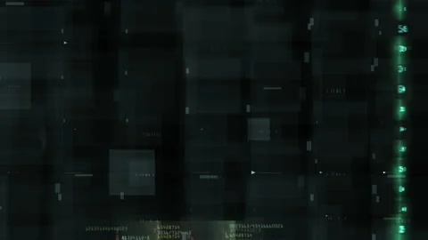 4K 3D flying into Digital technologic tunnel Motion graphic. technology and Stock Footage 198683958