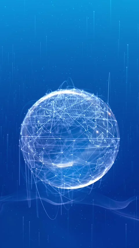 4K 3D Hud Planet earth globe maps world animation Futuristic digital globe of Ea Stock Footage 341887293