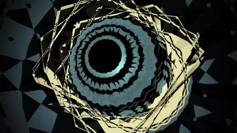 4k 3d Hypnotic Ball Spinning Motion Background Stock Footage 295706541