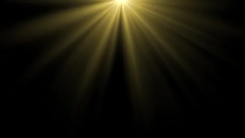 4K 3D light rays animation. Shine or sun effect black screen. Glitter, shiny Stock Footage 257670162