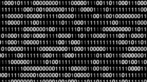 4K 3D LOOP 0 AND 1 MOVING BG ANIMATION FOR CYBERSECURITY, Stock Footage 246034422