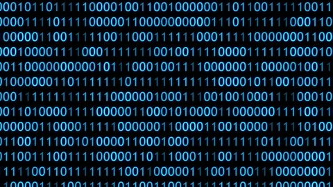 4K 3D LOOP 0 AND 1 MOVING BG ANIMATION FOR CYBERSECURITY, Stock Footage 246034724