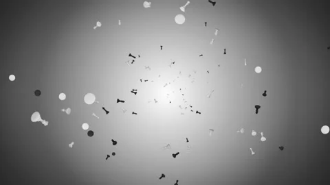 4K 3d Loop chess pieces are falling Animation background Stock Footage 186738519