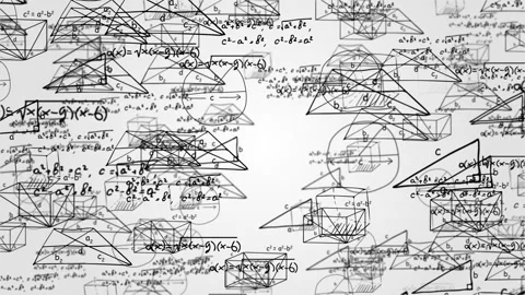 4K 3D loop flying chemical formulas. scientific motion background. green screen Stock Footage 157992631