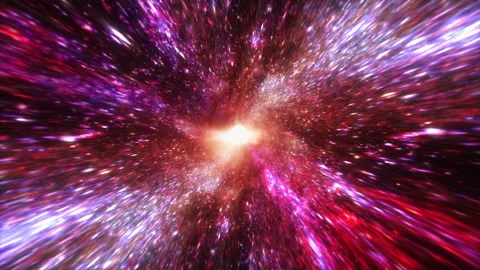 4K 3D Loop Sci-Fi interstellar space travel background concept. Stock Footage 159658026