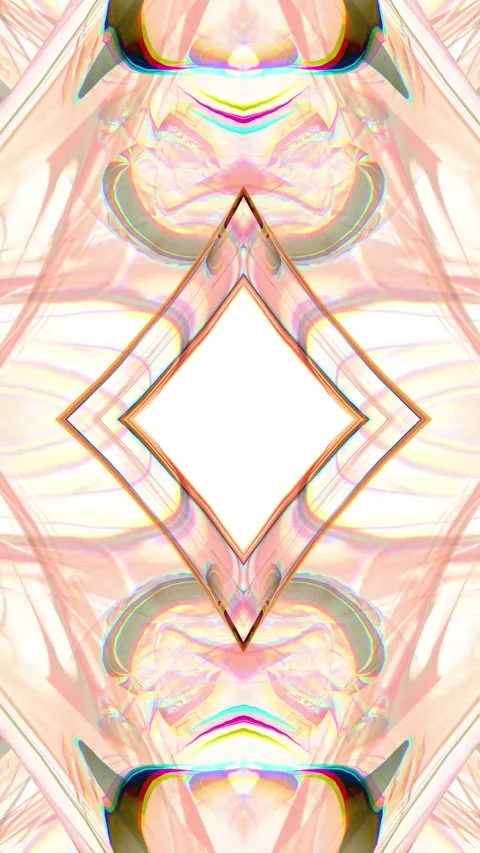 4k 3d Minimalist Vertical Animation with a Central Diamond Copy Space. Stock Footage 317335002