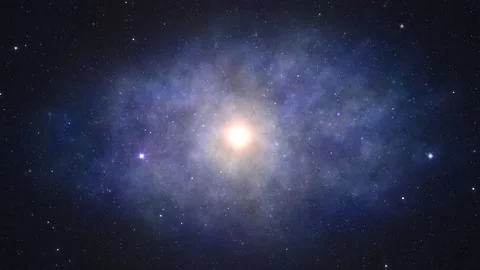 4k 3D motion Loop Animation. Floating through space and nebula while the galaxy. Video stock 141448680