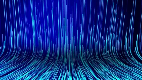 4K 3D Neon line technology background. Abstract application code moving Stock Footage 246655672