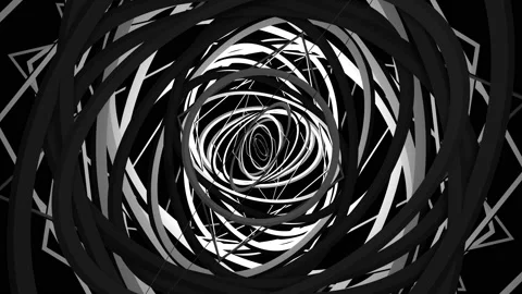 4k 3D Projection Mapping line Stock Footage 236896906