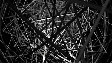 4k 3D Projection Mapping line Stock Footage 237395690