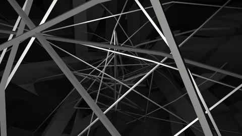 4k 3D Projection Mapping line Stock Footage 237396679