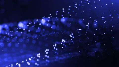 4k 3d render of glow particles as abstract seamless dynamic background with Video stock 90520184